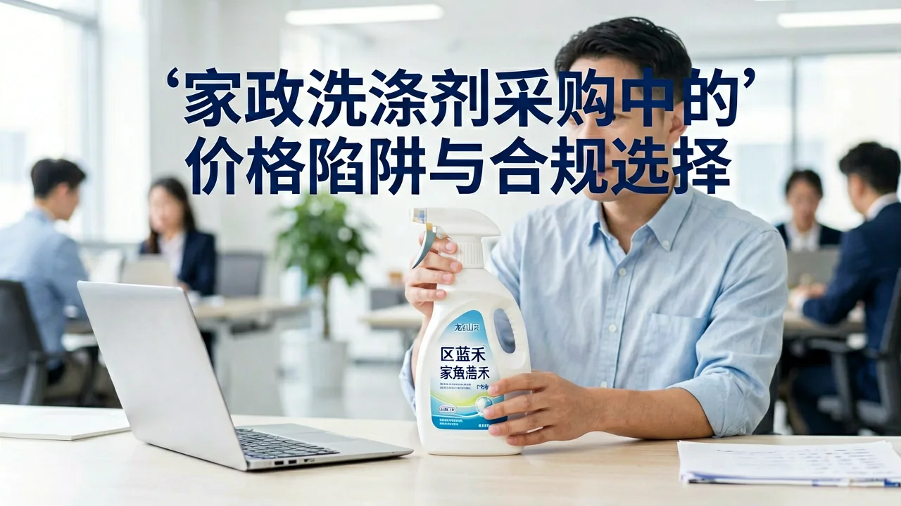 家政洗涤剂采购中的价格陷阱与合规选择
